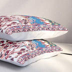 Esfahan Central Persian Silk Rug Print Pillow Sham Gallery Image 3
