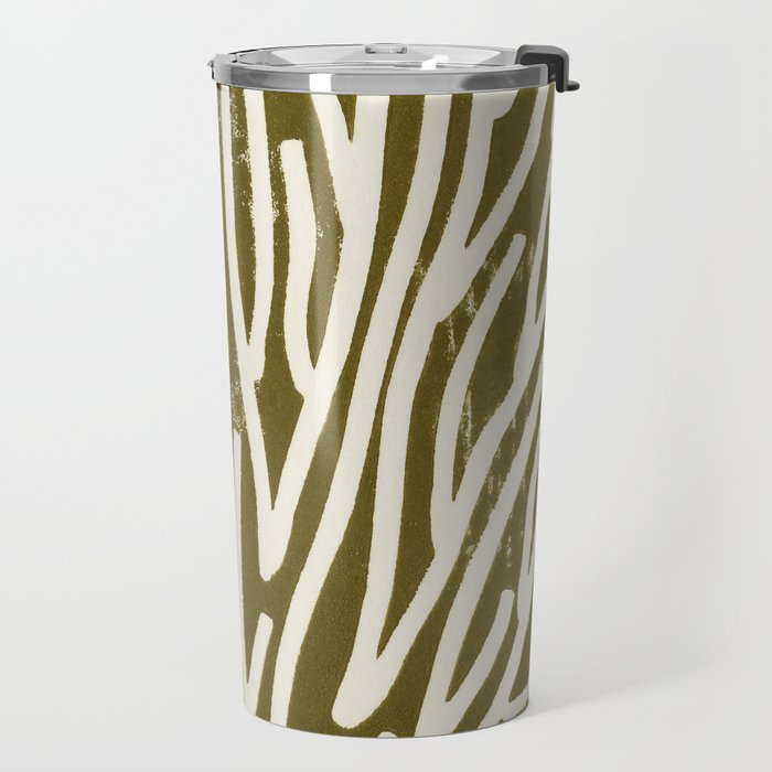 Linocut Tree #1 Travel Mug Gallery Image 2