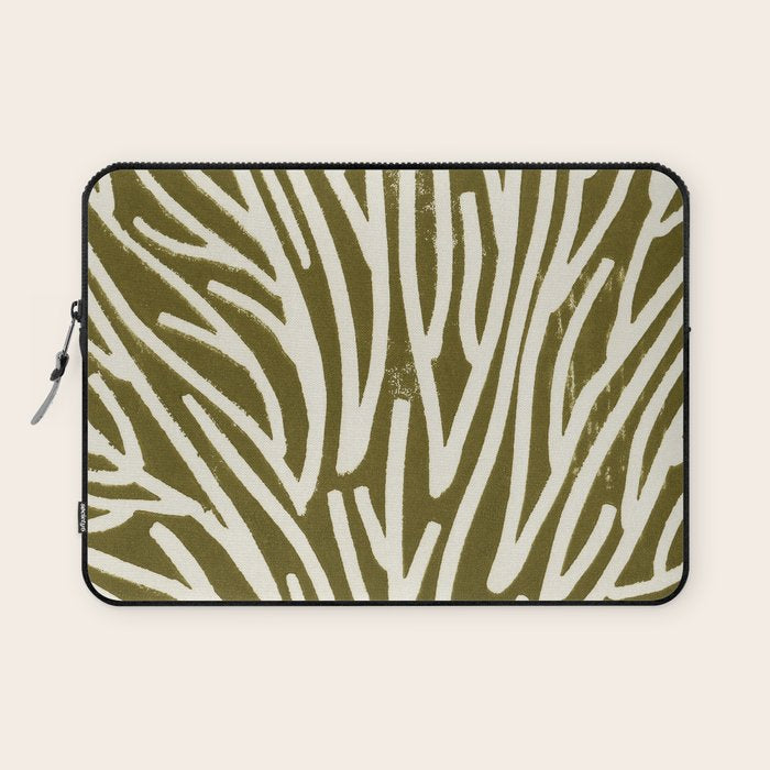 Linocut Tree #1 Laptop Sleeve Gallery Image 1