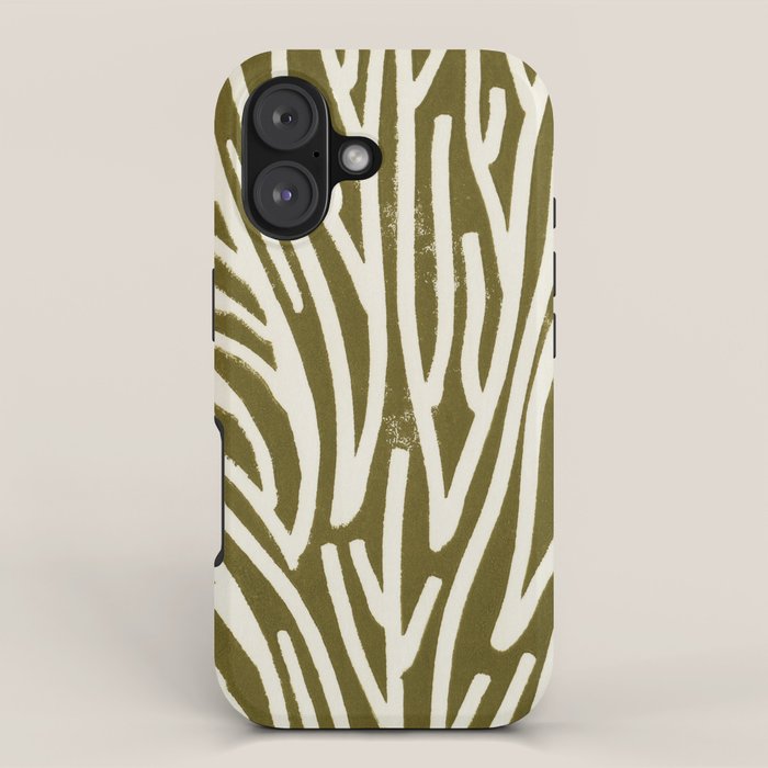 Linocut Tree #1 iPhone Case Gallery Image 1