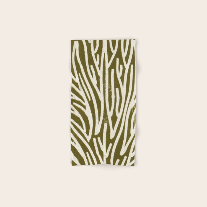 Linocut Tree #1 Bath Towel Gallery Image 1