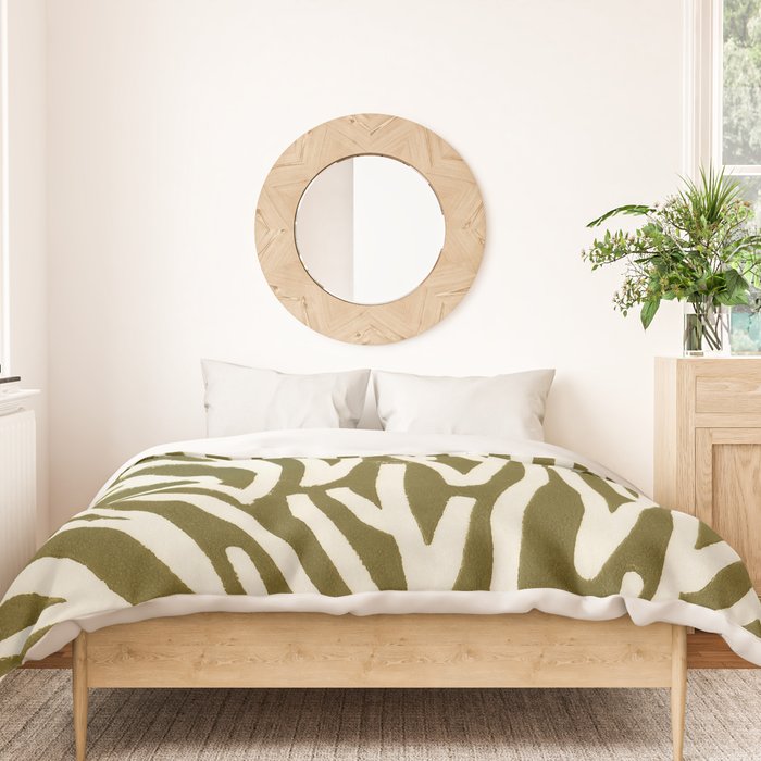 Linocut Tree #1 Duvet Cover Gallery Image 3