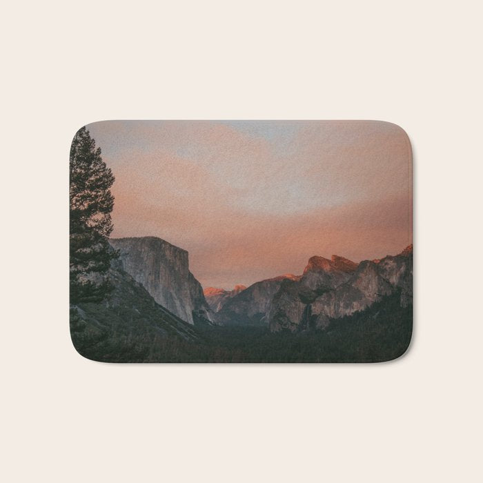Yosemite National Park Sunset Bath Mat Gallery Image 1