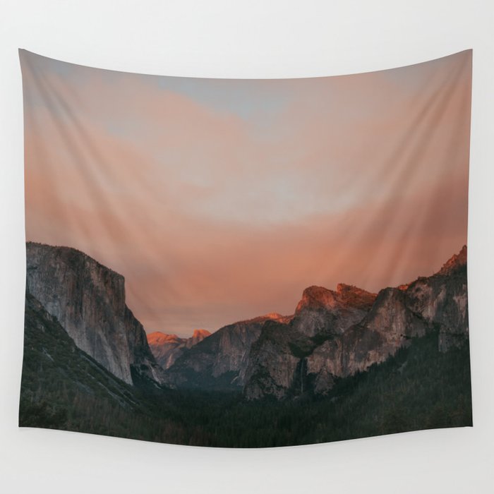 Yosemite National Park Sunset Wall Tapestry Gallery Image 1