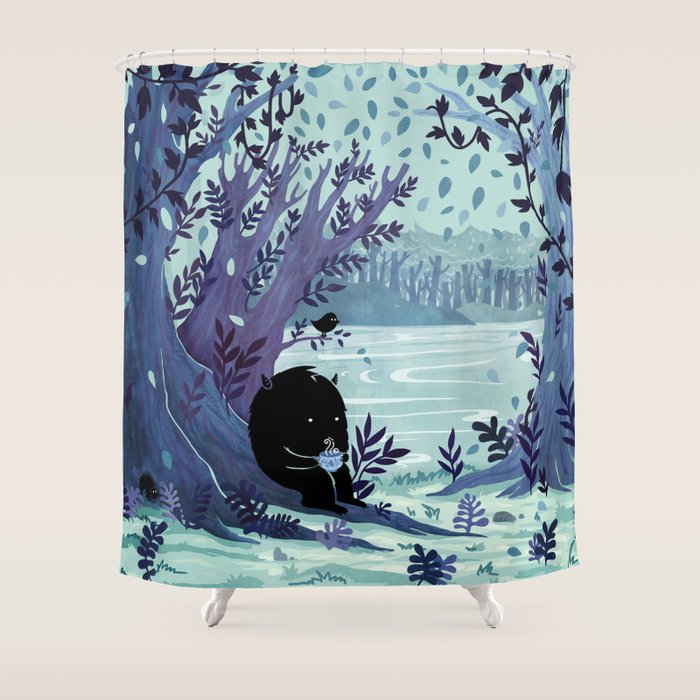 A Quiet Spot of Tea Shower Curtain Gallery Image 1