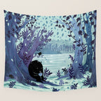 A Quiet Spot of Tea Wall Tapestry Gallery Image 4