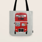 the little big red bus Tote Bag Gallery Image 1