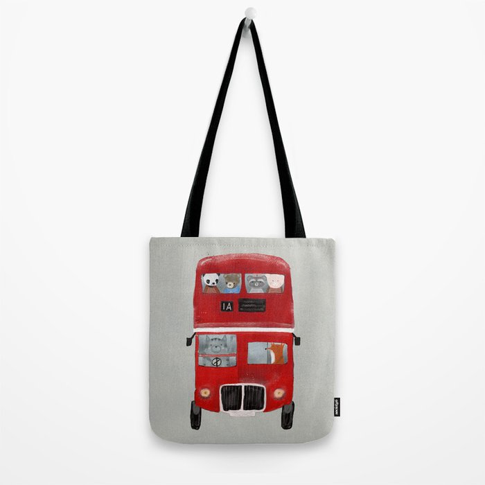the little big red bus Tote Bag Gallery Image 2