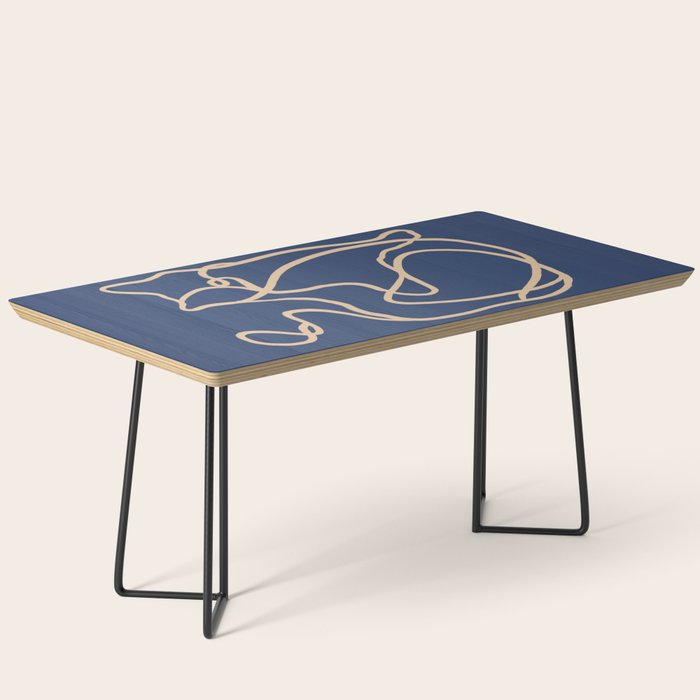 Abstract Line Art Cat 6 Coffee Table Gallery Image 1