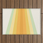 Tropical Palette Stripes Outdoor Rug Gallery Image 1