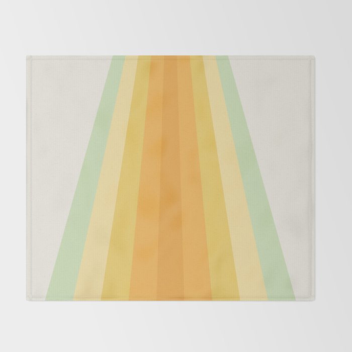 Tropical Palette Stripes Throw Blanket Gallery Image 2