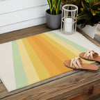 Tropical Palette Stripes Outdoor Rug Gallery Image 2