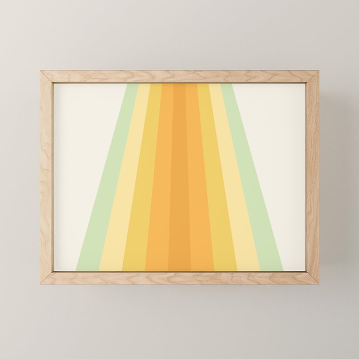 Tropical Palette Stripes Mini Art Print Gallery Image 1