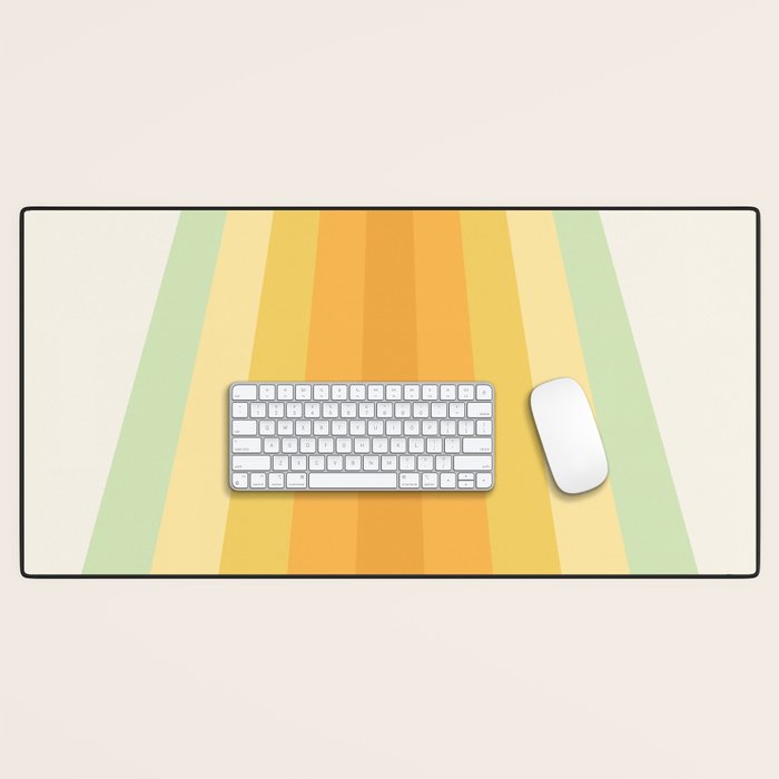 Tropical Palette Stripes Desk Mat Gallery Image 1