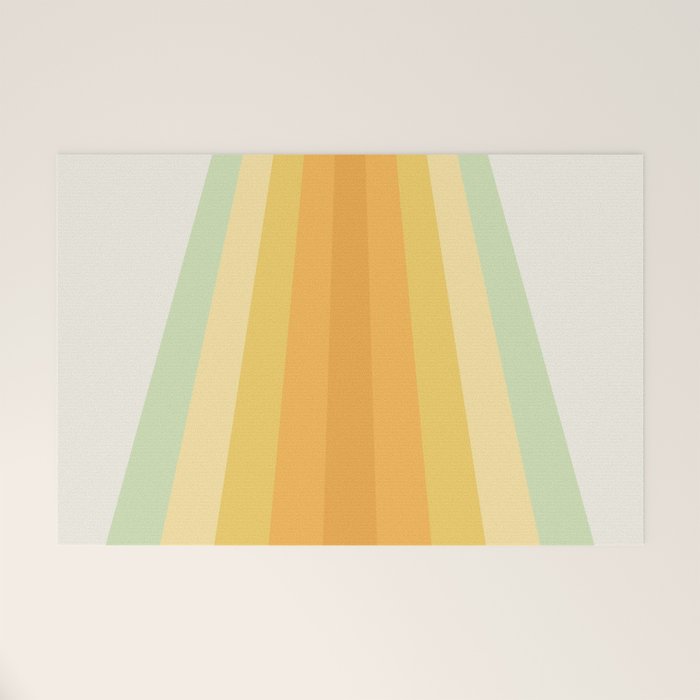 Tropical Palette Stripes Welcome Mat Gallery Image 1