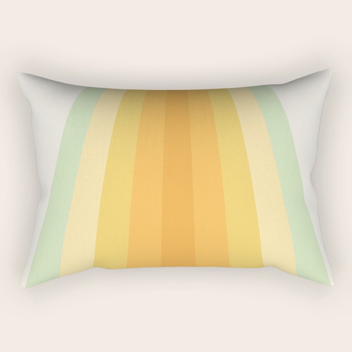 Tropical Palette Stripes Rectangular Pillow Gallery Image 1