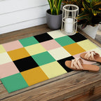 Bold Colorful Checks Pattern - Large XXXIII Outdoor Rug Gallery Image 2