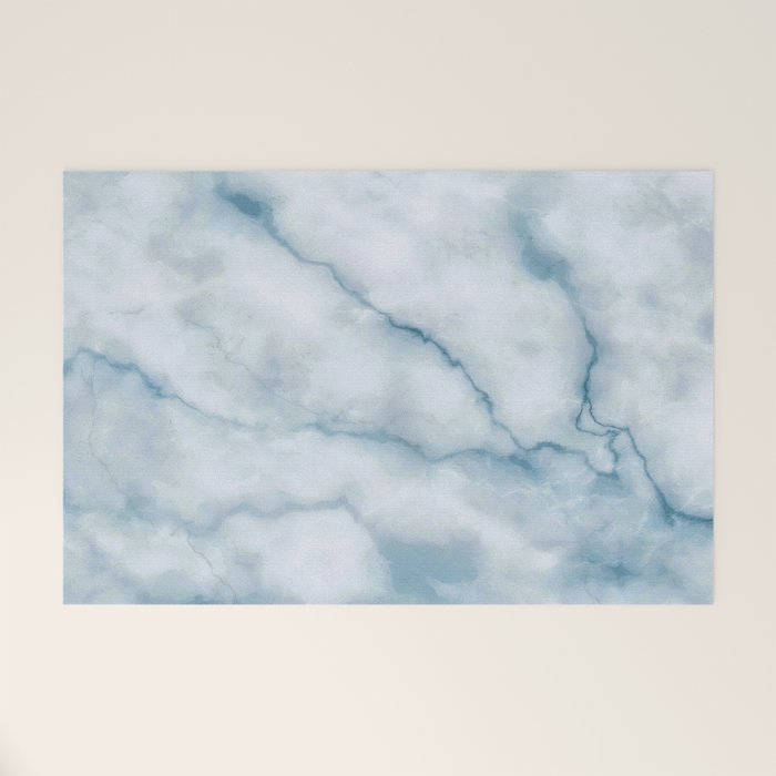 Light blue marble texture Welcome Mat Gallery Image 1