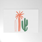 Hand drawn cactus plant art Welcome Mat Gallery Image 1