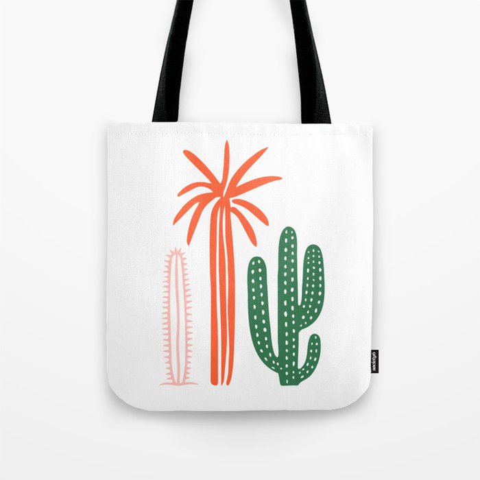 Hand drawn cactus plant art Tote Bag Gallery Image 1