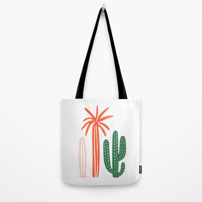 Hand drawn cactus plant art Tote Bag Gallery Image 2