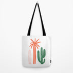 Hand drawn cactus plant art Tote Bag Gallery Image 2