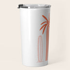 Hand drawn cactus plant art Travel Mug Gallery Image 3
