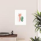 Hand drawn cactus plant art Poster Gallery Image 2