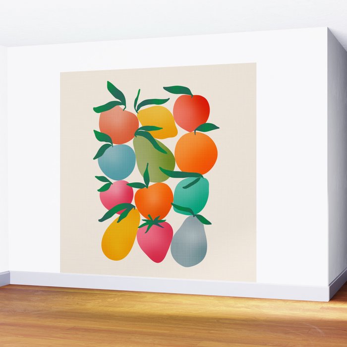 2025 BRIGHT FRUIT MARKET CALENDAR Wall Mural Gallery Image 2