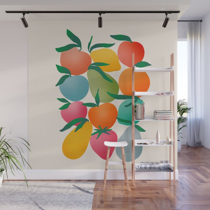 2025 BRIGHT FRUIT MARKET CALENDAR Wall Mural Gallery Image 1