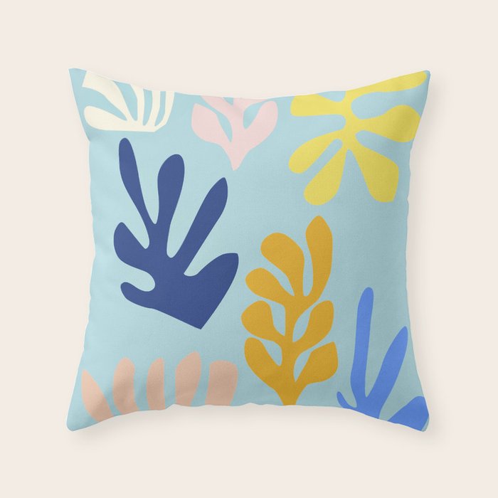Seagrass 2 - marine Throw Pillow Gallery Image 1
