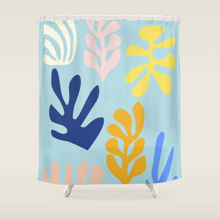 Seagrass 2 - marine Shower Curtain Gallery Image 1