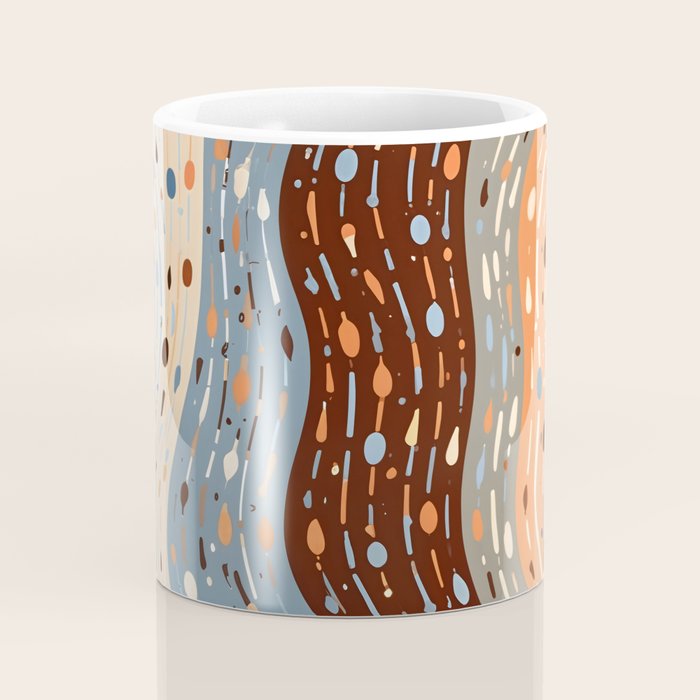 The Little Things Always_Abstract Line Art Drawing_Eclectic Bohemian Pattern Texture Shapes Coffee Mug Gallery Image 4