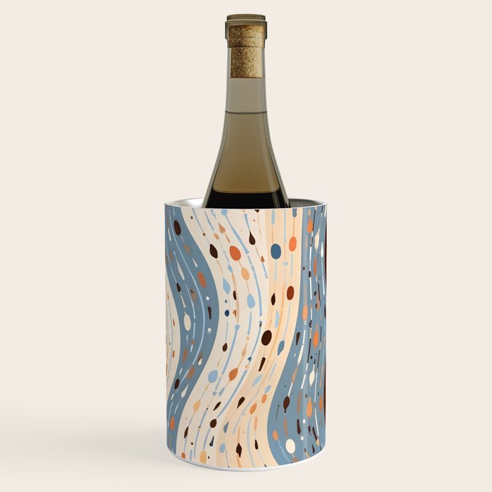 The Little Things Always_Abstract Line Art Drawing_Eclectic Bohemian Pattern Texture Shapes Wine Chiller Gallery Image 2