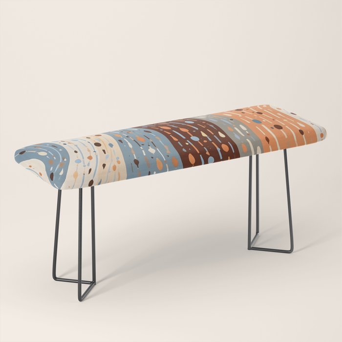 The Little Things Always_Abstract Line Art Drawing_Eclectic Bohemian Pattern Texture Shapes Bench Gallery Image 1