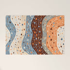 The Little Things Always_Abstract Line Art Drawing_Eclectic Bohemian Pattern Texture Shapes Welcome Mat Gallery Image 1