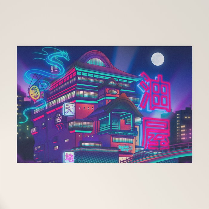 Neon Bath House Welcome Mat Gallery Image 1