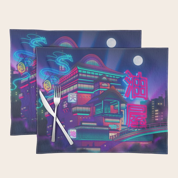 Neon Bath House Placemat Gallery Image 1
