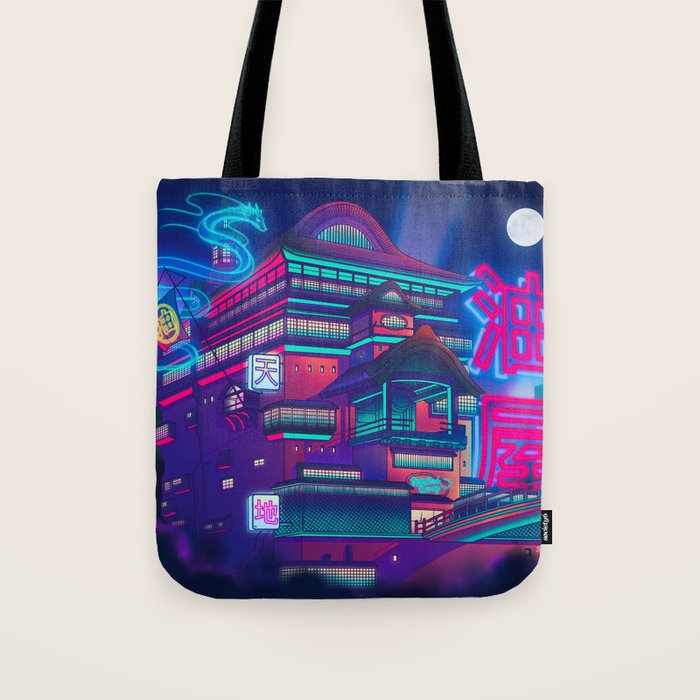 Neon Bath House Tote Bag Gallery Image 1