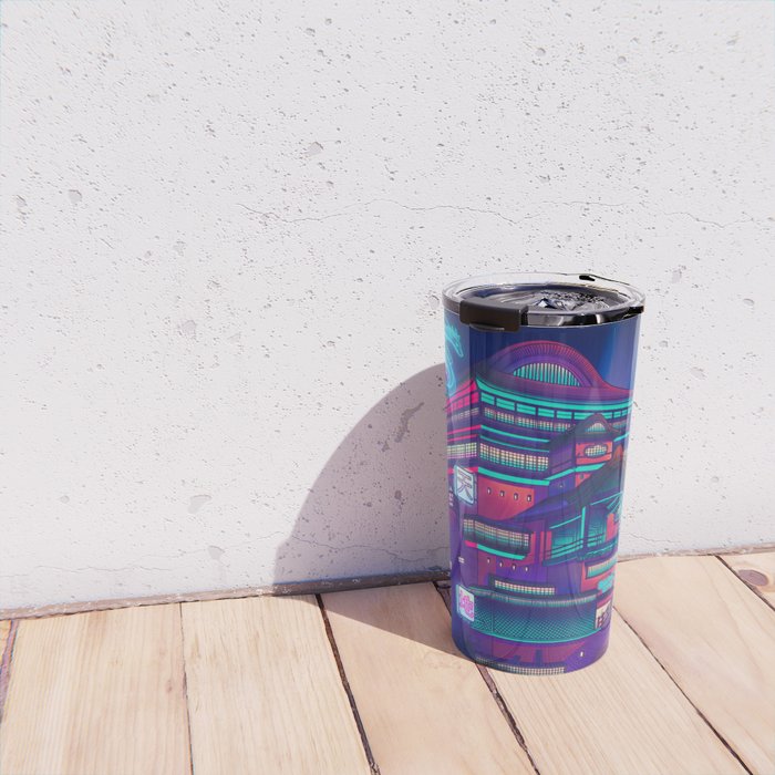 Neon Bath House Travel Mug Gallery Image 4