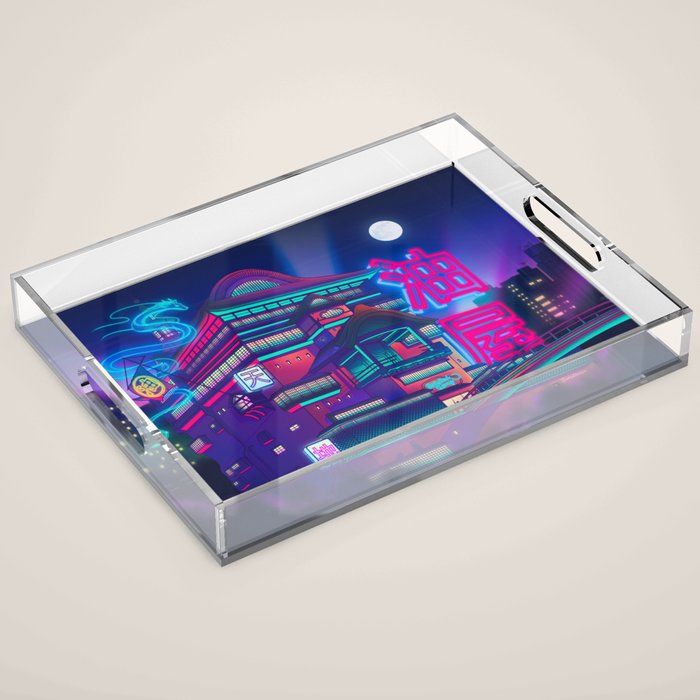 Neon Bath House Acrylic Tray Gallery Image 1