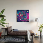 Neon Bath House Wood Wall Art Gallery Image 2