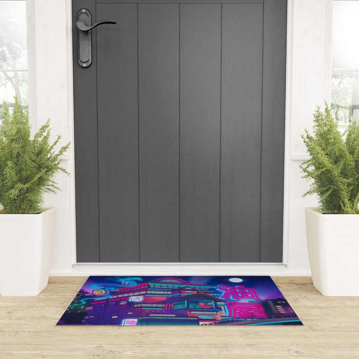 Neon Bath House Welcome Mat Gallery Image 3