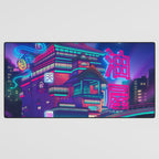 Neon Bath House Desk Mat Gallery Image 3