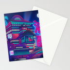 Neon Bath House Stationery Card Gallery Image 2