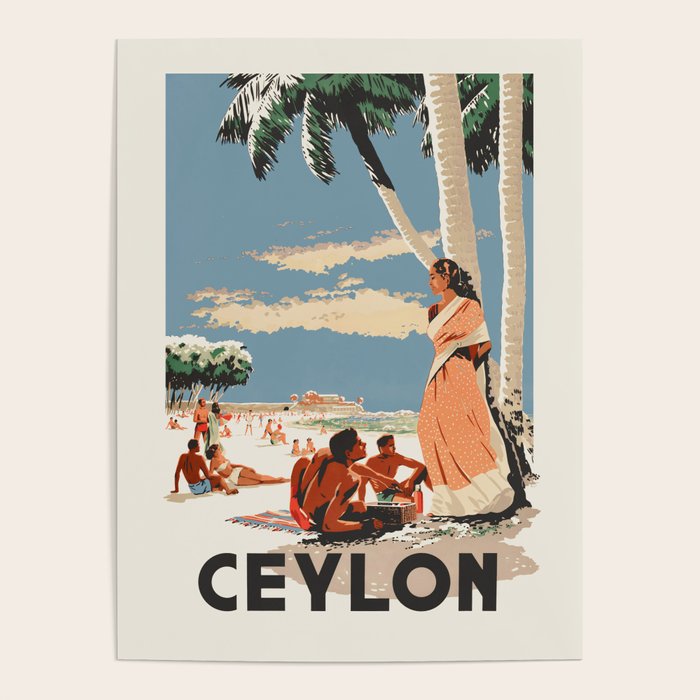 Ceylon Sri Lanka Vintage Travel Poster, 1948 Poster Gallery Image 4