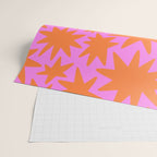 Retro pink star shape art pattern Wrapping Paper Gallery Image 2