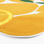 lemon mediterranean still life Bath Mat Gallery Image 3