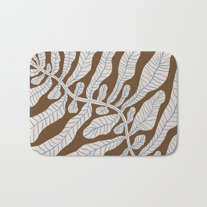 One Hundred-Leaved Plant #15 Bath Mat Gallery Image 1