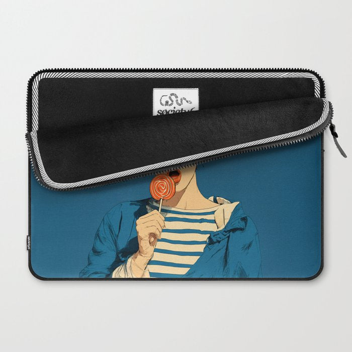 Retro Pop Lollipop Girl Laptop Sleeve Gallery Image 2